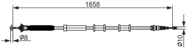 Cable Pull, parking brake 1 987 482 581