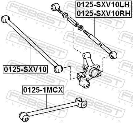 Control/Trailing Arm, wheel suspension 0125-SXV10 - image 2