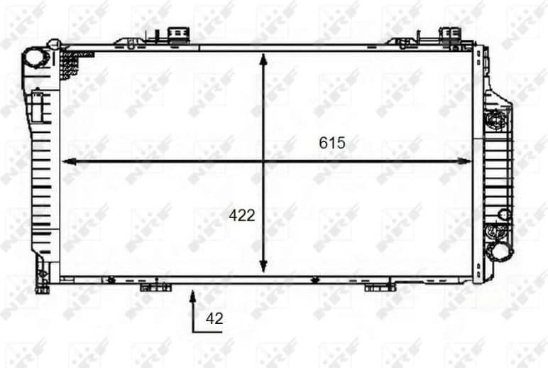 Radiator, engine cooling 58483