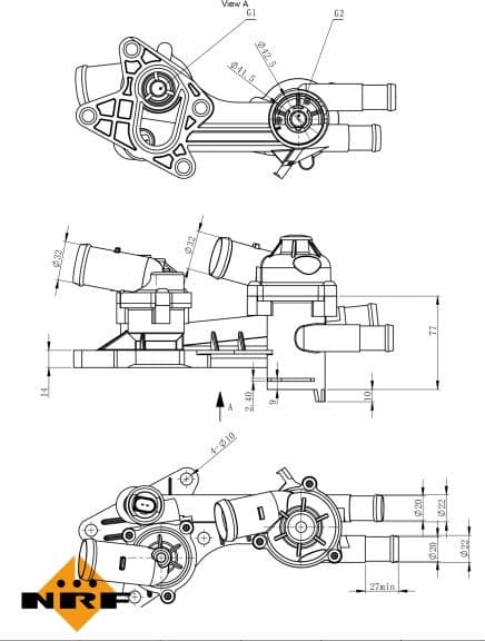 Thermostat, coolant EASY FIT 725191 - image 5