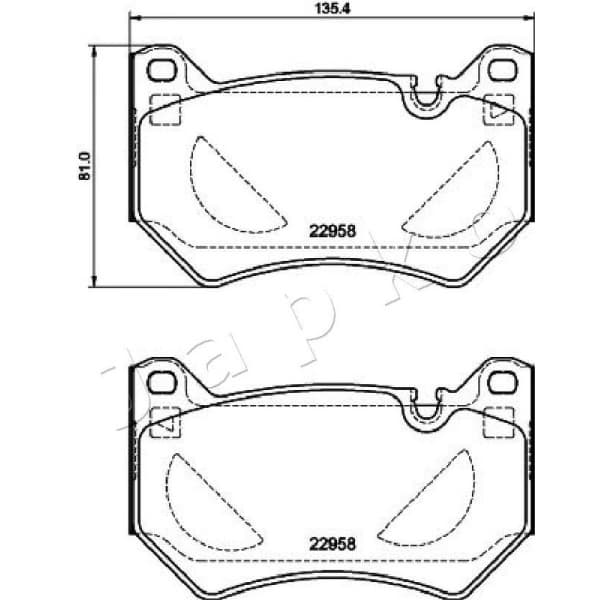 Brake Pad Set, disc brake 500962 - image 2