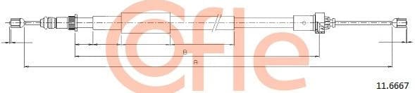 Cable Pull, parking brake 92.11.6667