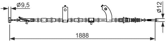 Cable Pull, parking brake 1 987 482 854 - image 5