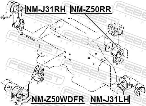 Mounting, engine NM-Z50RR - image 2