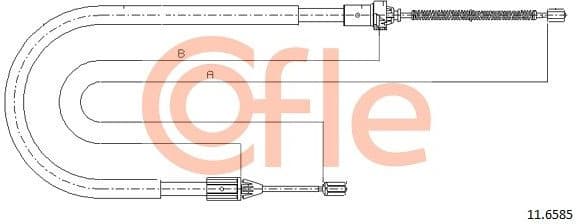 Cable Pull, parking brake 92.11.6585