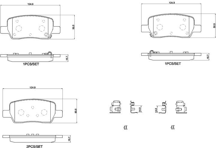 Brake Pad Set, disc brake PRIME LINE P 30 146