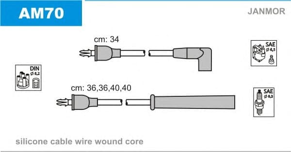 Ignition Cable Kit AM70