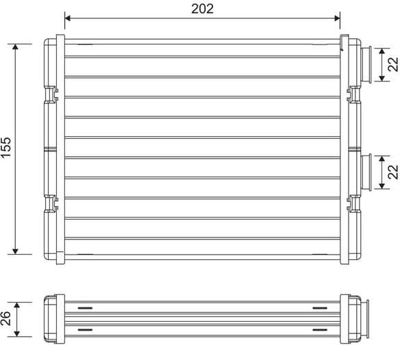 Heat Exchanger, interior heating 811592