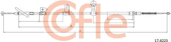 Cable Pull, parking brake 92.17.4223