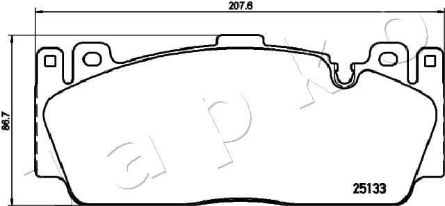 Brake Pad Set, disc brake 500127 - image 2