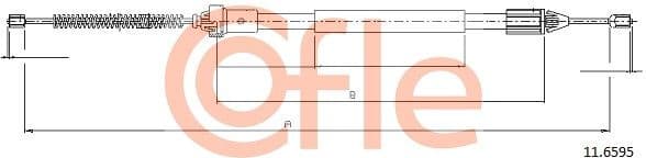 Cable Pull, parking brake 92.11.6595