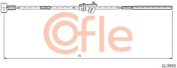 Cable Pull, parking brake 92.11.5932