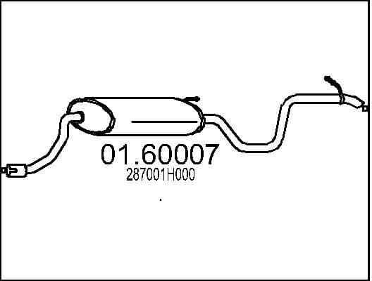 Rear Muffler 01.60007