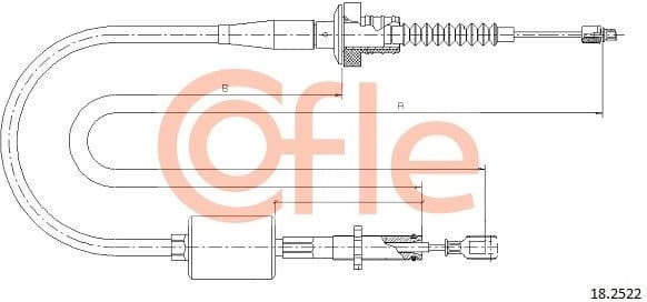 Cable Pull, clutch control 92.18.2522