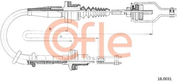Cable Pull, clutch control 92.18.0031