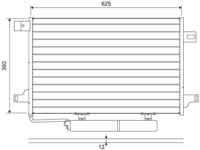 Condenser, air conditioning 822689