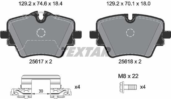 Brake Pad Set, disc brake 2561703