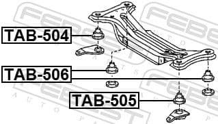Mounting, support frame/subframe TAB-504 - image 2