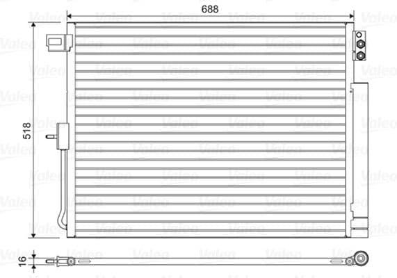 Condenser, air conditioning 822616 - image 2