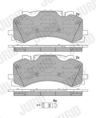 Brake Pad Set, disc brake 573902J - image 2