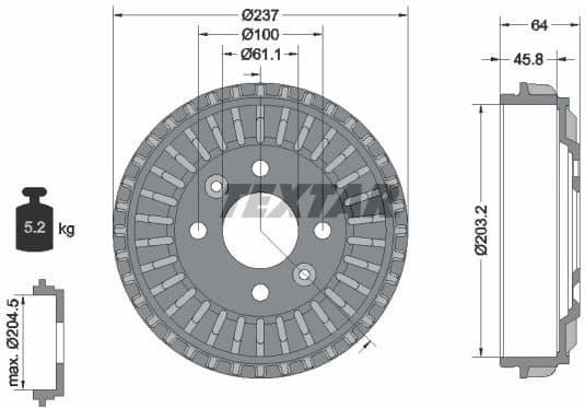 Brake Drum 94046200