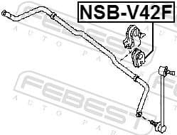 Mounting, stabiliser bar NSB-V42F
