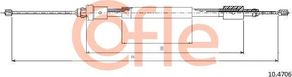 Cable Pull, parking brake 92.10.4706