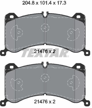 Brake Pad Set, disc brake 2147601