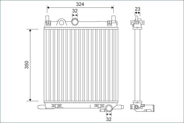 Radiator, engine cooling 701128