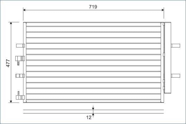 Condenser, air conditioning 822590 - image 2