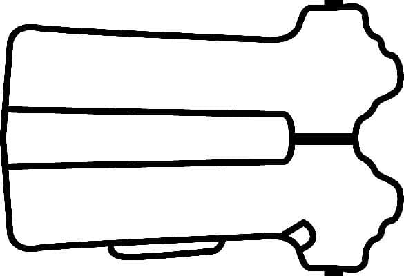 Gasket, cylinder head cover 026686P - image 2