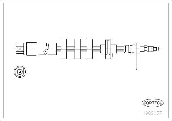 Brake Hose 19026371 - image 2