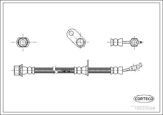 Brake Hose 19033098 - image 2