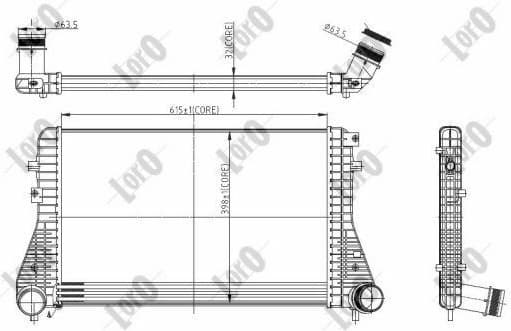 Charge Air Cooler LORO 053-018-0013 - image 3