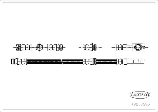 Brake hose front 19033595 - image 3