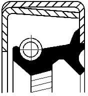 Shaft Seal, automatic transmission 12014745B - image 2