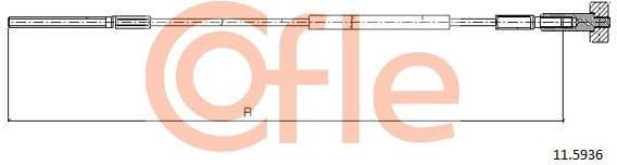 Cable Pull, parking brake 92.11.5936