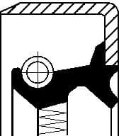 Seal differential-shaft 190 36492B - image 6