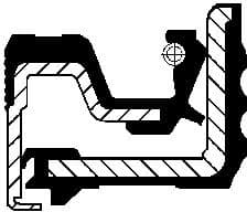 Shaft Seal, wheel hub 12019553B - image 2