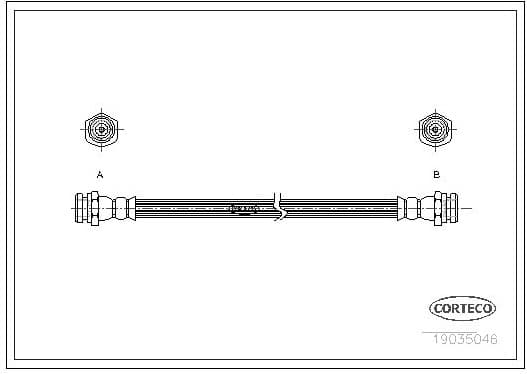 Brake Hose 19035046 - image 2