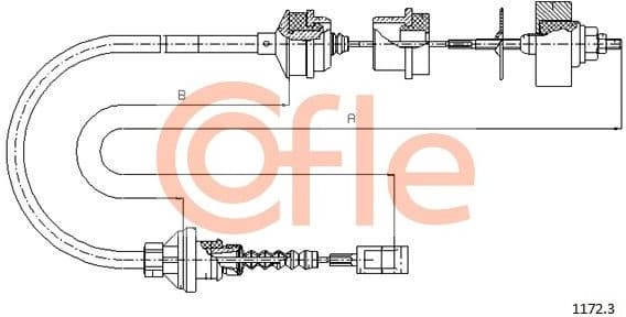 Cable Pull, clutch control 92.1172.3