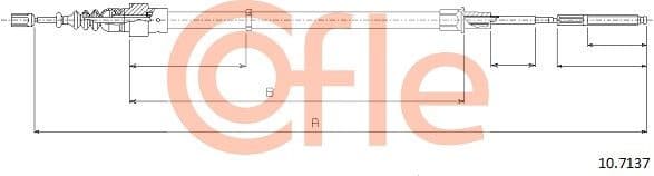 Cable Pull, parking brake 92.10.7137