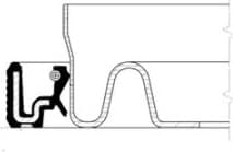 Shaft Seal, crankshaft 20034275B - image 6