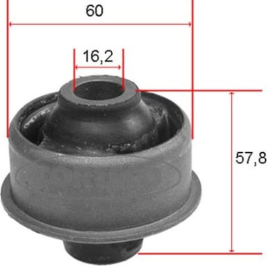 Mounting, control/trailing arm 21652805 - image 2