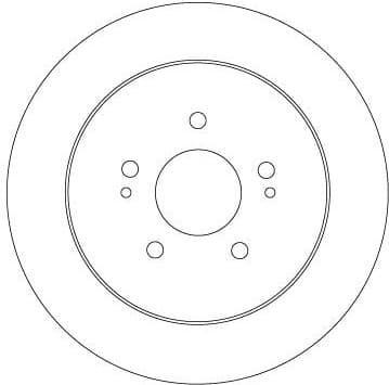Brake discs kit rear, (2pcs), Top Quality DF6909