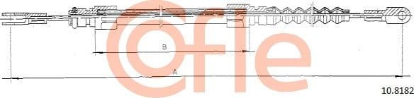 Cable Pull, parking brake 92.10.8182