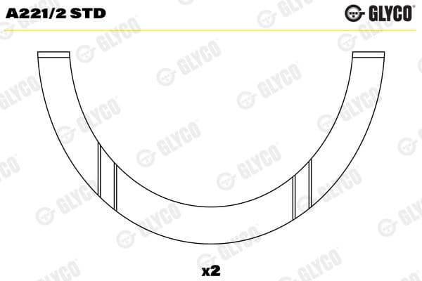 Spacer, crankshaft A221/2 STD