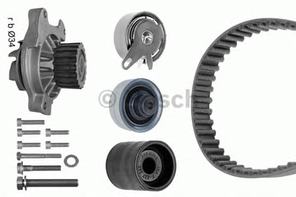 Water Pump & Timing Belt Kit 1987946449