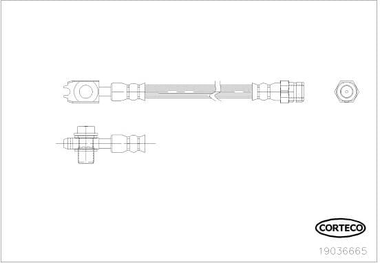Brake hose rear 19036665 - image 5