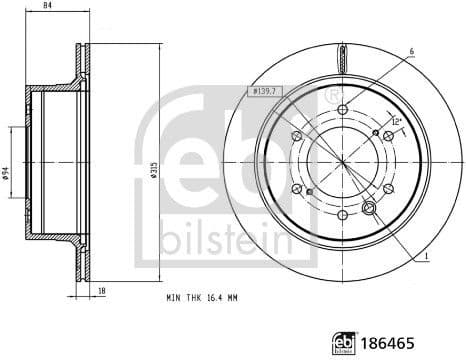Brake Disc 186465